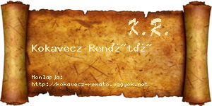 Kokavecz Renátó névjegykártya